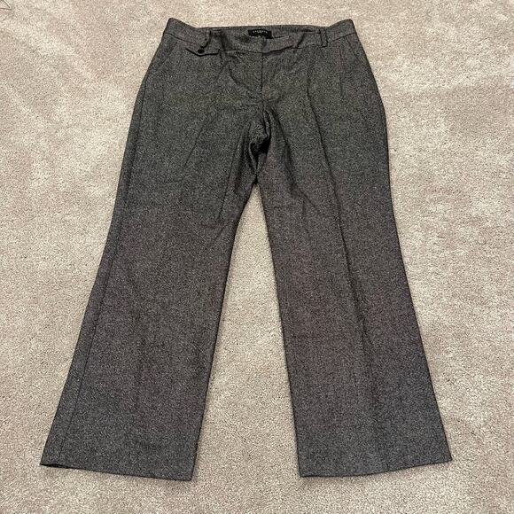 Talbots Women's Wool Dress Pants Grey Tweed Curvey Size 16 Petite‎ - Picture 2 of 10